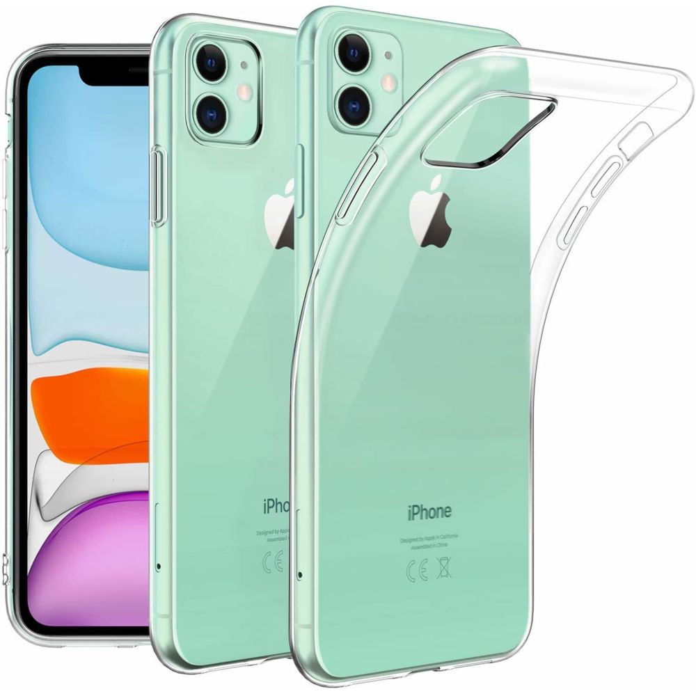 Cabling - CABLING® Coque iPhone 11 (2019) Transparent Silicone [Antichoc Bumper], Souple TPU Protection Case Cover pour iPhone 11 (6.1 Pouces) - Coque, étui smartphone