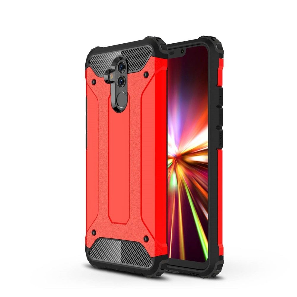 marque generique - Coque en TPU hybride de garde d'armure rouge pour votre Huawei Mate 20 Lite - Autres accessoires smartphone