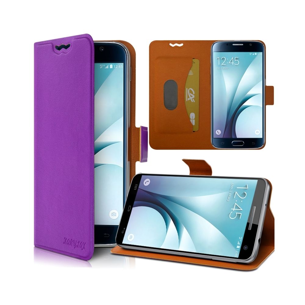 Karylax - Etui Support 360 degrés Universel M Violet pour Smartphone Huawei Honor 9i - Autres accessoires smartphone