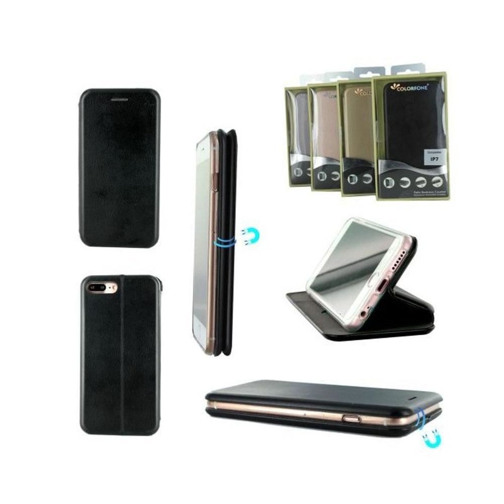 Inexstart - Etui Luxe Rabattable Noir Simili Cuir Avec Support pour Apple iPhone SE 2020 - Autres accessoires smartphone