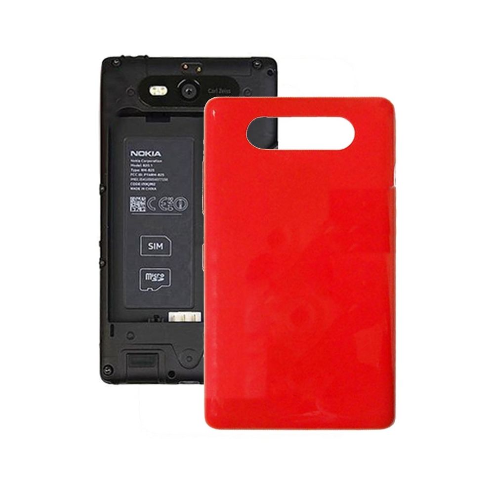Wewoo - Coque arrière rouge pour Nokia Lumia 820 pièce détachée couvercle de la batterie de logement + bouton latéral - Autres accessoires smartphone