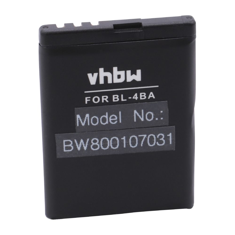Vhbw - vhbw batterie remplace Nokia BL-4B, BL-4BA pour smartphone (750mAh, 3,7V, Li-Ion) - Batterie téléphone