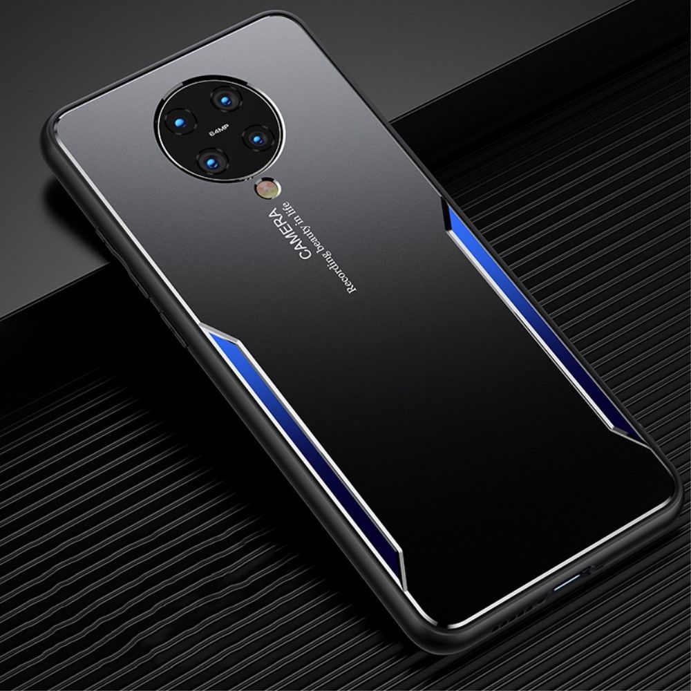 Generic - Coque en TPU + métal hybride noir bleu pour votre Xiaomi Redmi K30 Pro/Poco F2 Pro - Coque, étui smartphone