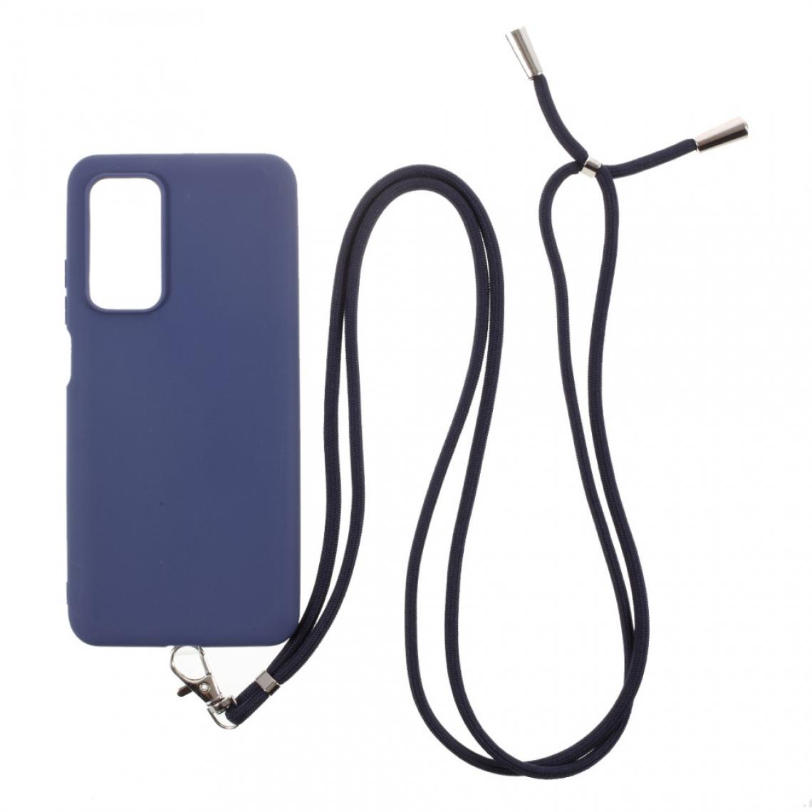Other - Coque en TPU bonbon de couleur unie avec cordon bleu foncé pour votre Xiaomi Mi 10T 5G/10T Pro 5G - Coque, étui smartphone