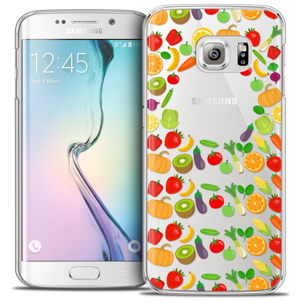 Caseink - Coque Housse Etui Samsung Galaxy S6 Edge [Crystal HD Collection Foodie Design Healthy - Rigide - Ultra Fin - Imprimé en France] - Coque, étui smartphone