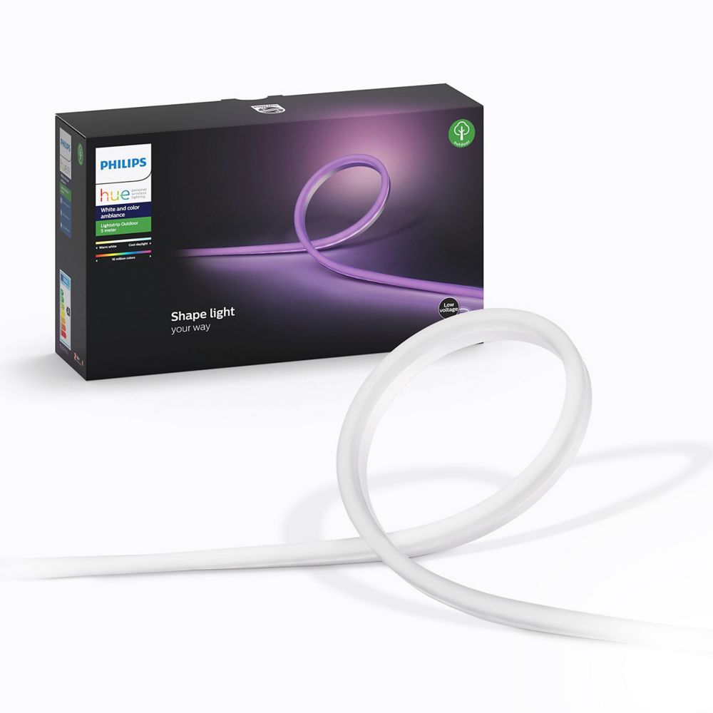 Philips Hue - White & Color Ambiance Outdoor Lightstrip 5m - Bluetooth - Ruban LED connecté