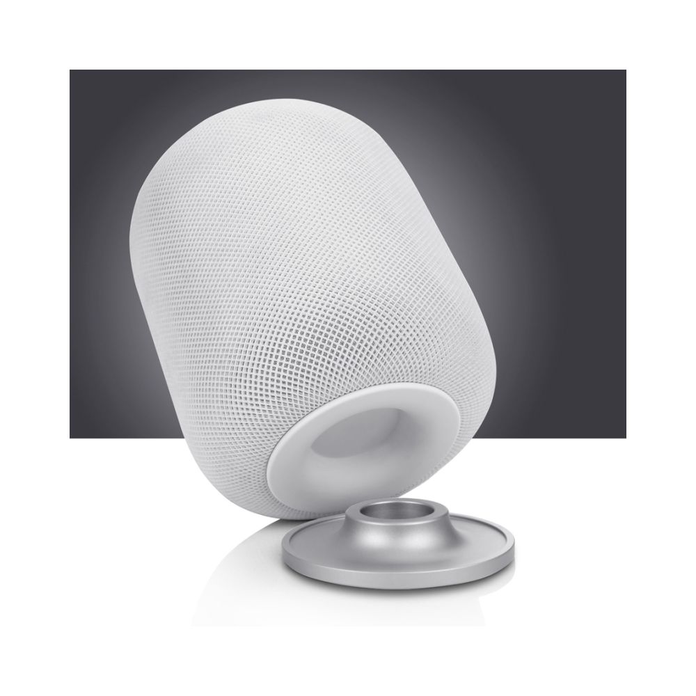 Wewoo - HomePod - Base de haut-parleur intelligente - en acier inoxydable - Cache d'enceintes argent - Hauts-parleurs