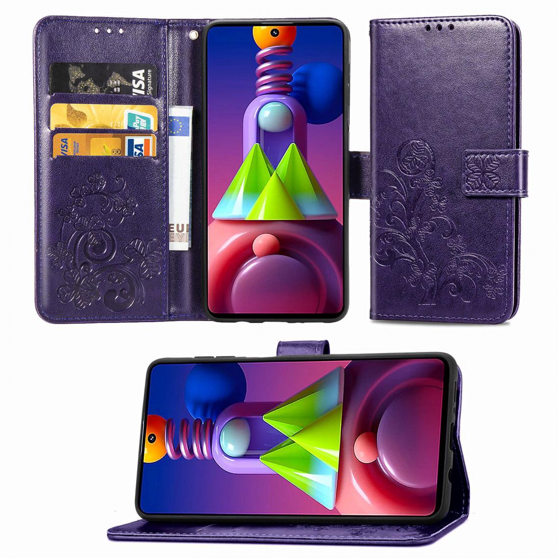 OtterBox - Samsung Galaxy M51 Housse Etui Coque de protection type portefeuille (lys) [Violet] - Coque, étui smartphone