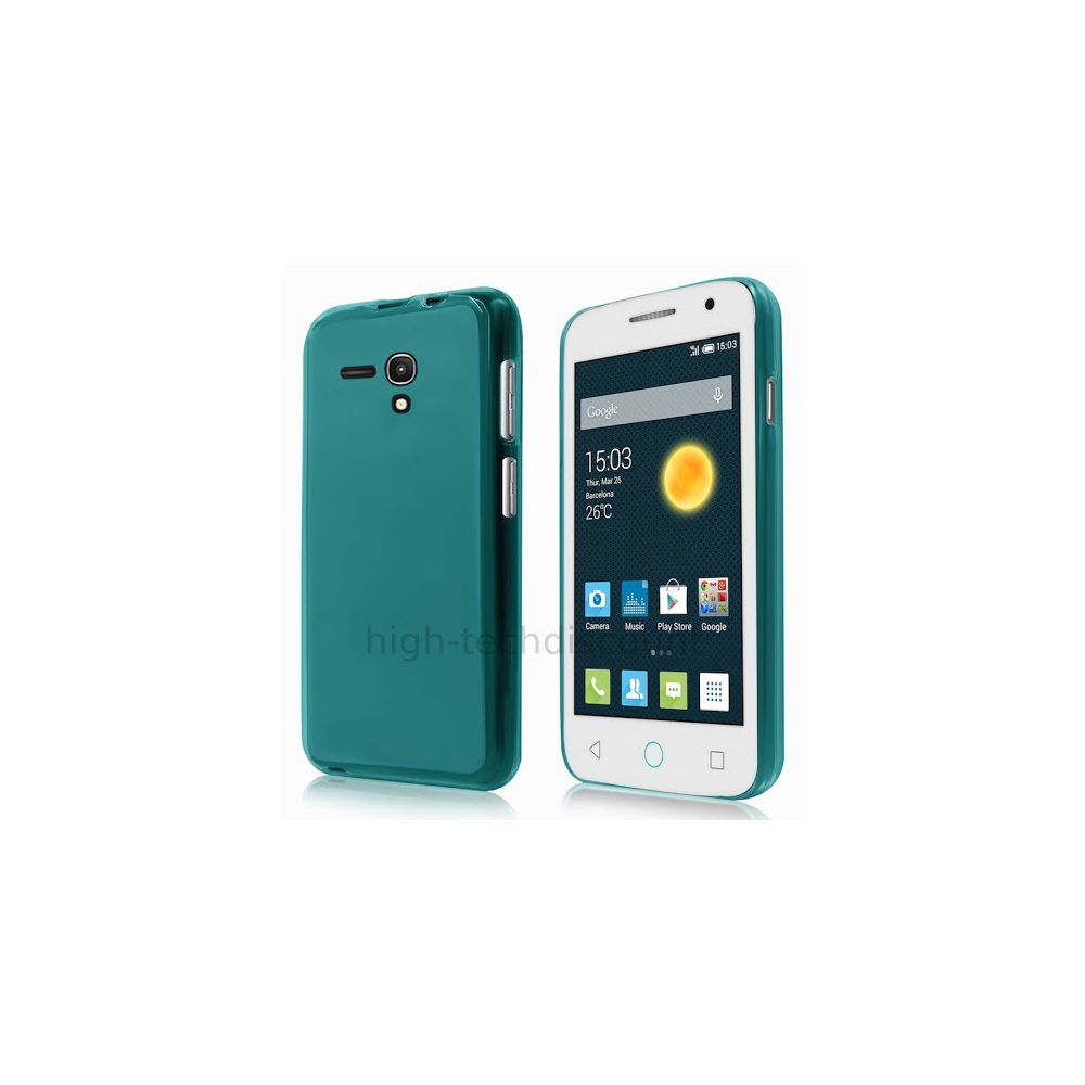 Htdmobiles - Housse etui coque silicone gel fine pour Alcatel One Touch Pop 2 (4.0) 4045D - BLEU - Autres accessoires smartphone