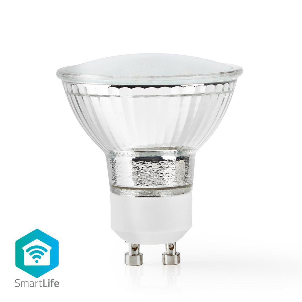 Nedis - Ampoule LED Intelligente Wi-Fi - Blanc Chaud - GU10 - Ampoule connectée