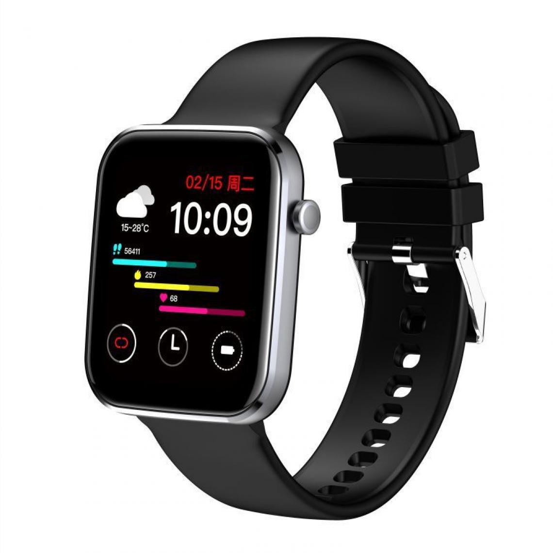Chronotech Montres - Chronus Smart Watch Z15 Waterproof Smartwatch Bluetooth Call Watch Heart Rate Detection For Woman Men Blue(black) - Montre connectée
