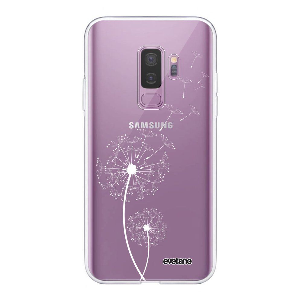 Evetane - Coque Samsung Galaxy S9 Plus souple transparente Pissenlit blanc Motif Ecriture Tendance Evetane. - Coque, étui smartphone