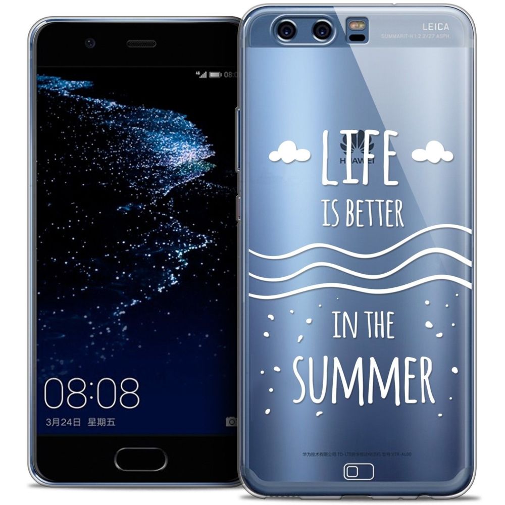 Caseink - Coque Housse Etui Huawei P10 [Crystal Gel HD Collection Summer Design Life's Better - Souple - Ultra Fin - Imprimé en France] - Coque, étui smartphone