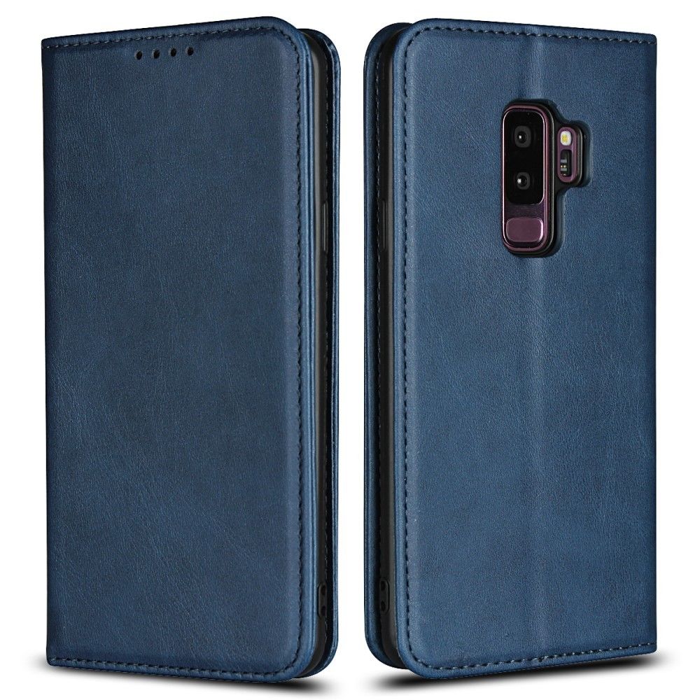 marque generique - Etui en PU absorbé automatiquement bleu pour votre Samsung Galaxy S9 Plus G965 - Autres accessoires smartphone
