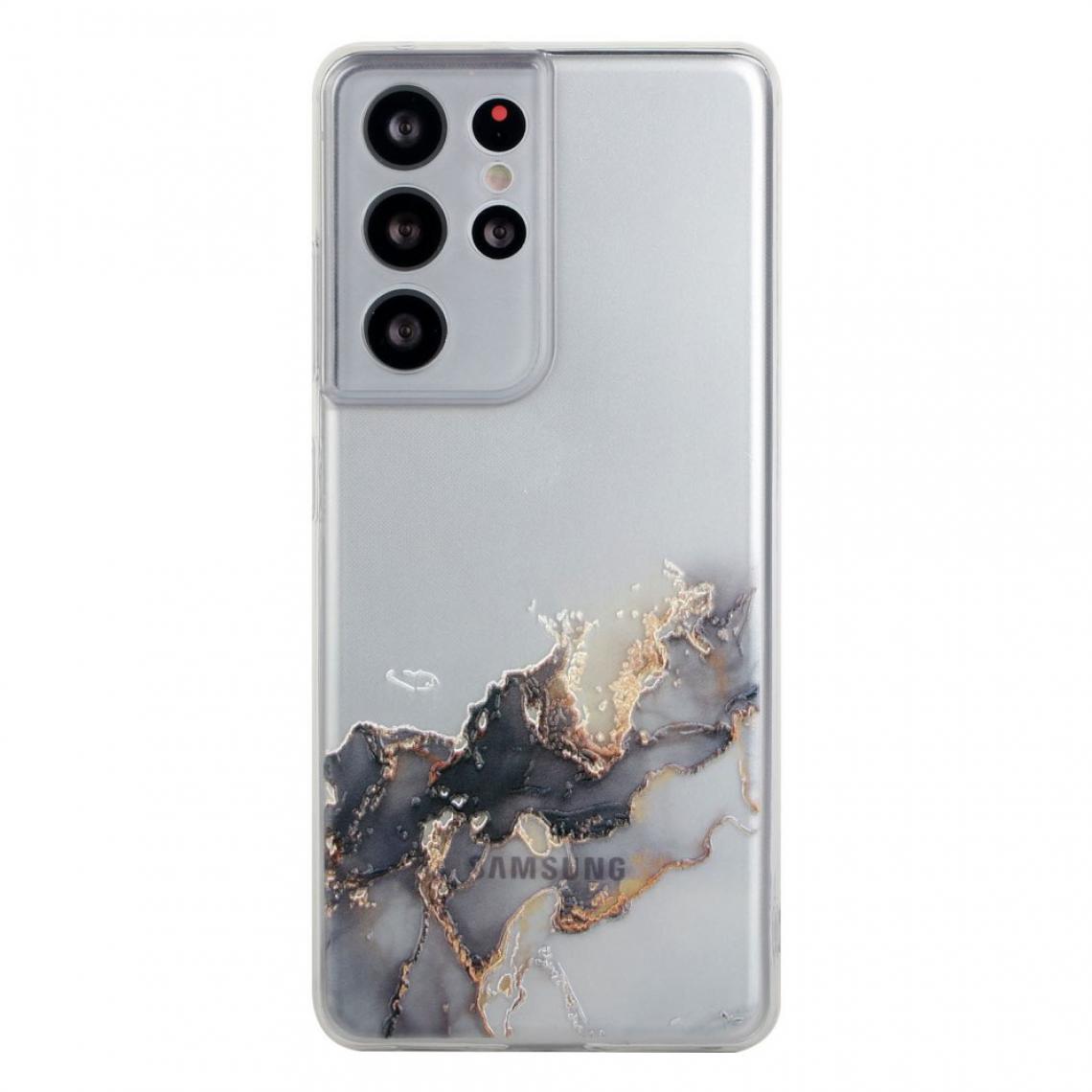 Other - Coque en TPU Motif d'ouverture de trou précis en marbre souple style B pour votre Samsung Galaxy S21 Ultra 5G - Coque, étui smartphone