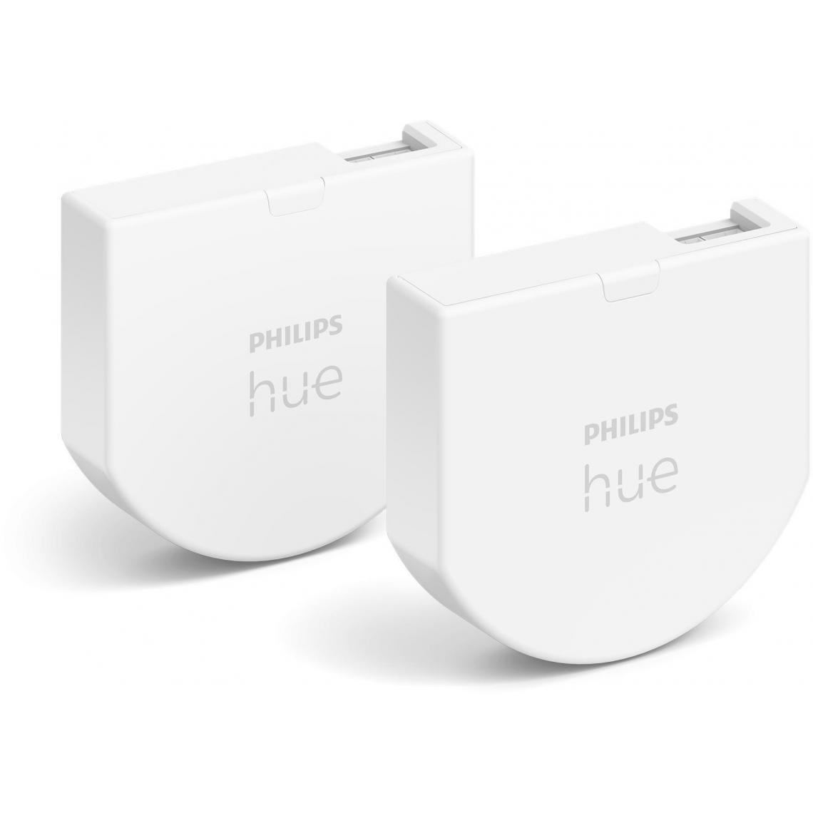 Philips Hue - Module d'interrupteur mural - Blanc x2 - Interrupteur connecté