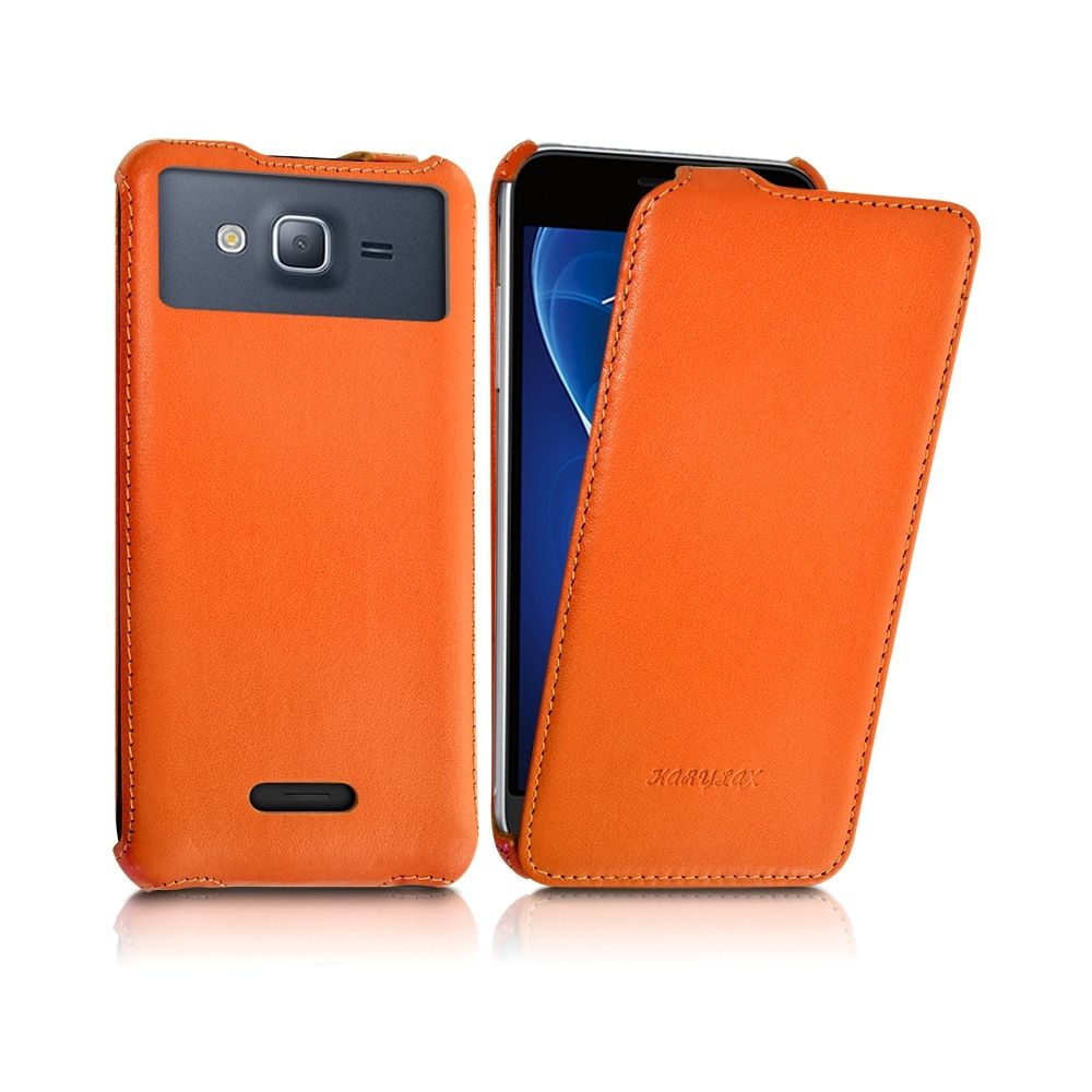 Karylax - Etui à Clapet pour Smartphone Orange Doro 8042 Couleur Orange (Ref.10-A) - Autres accessoires smartphone