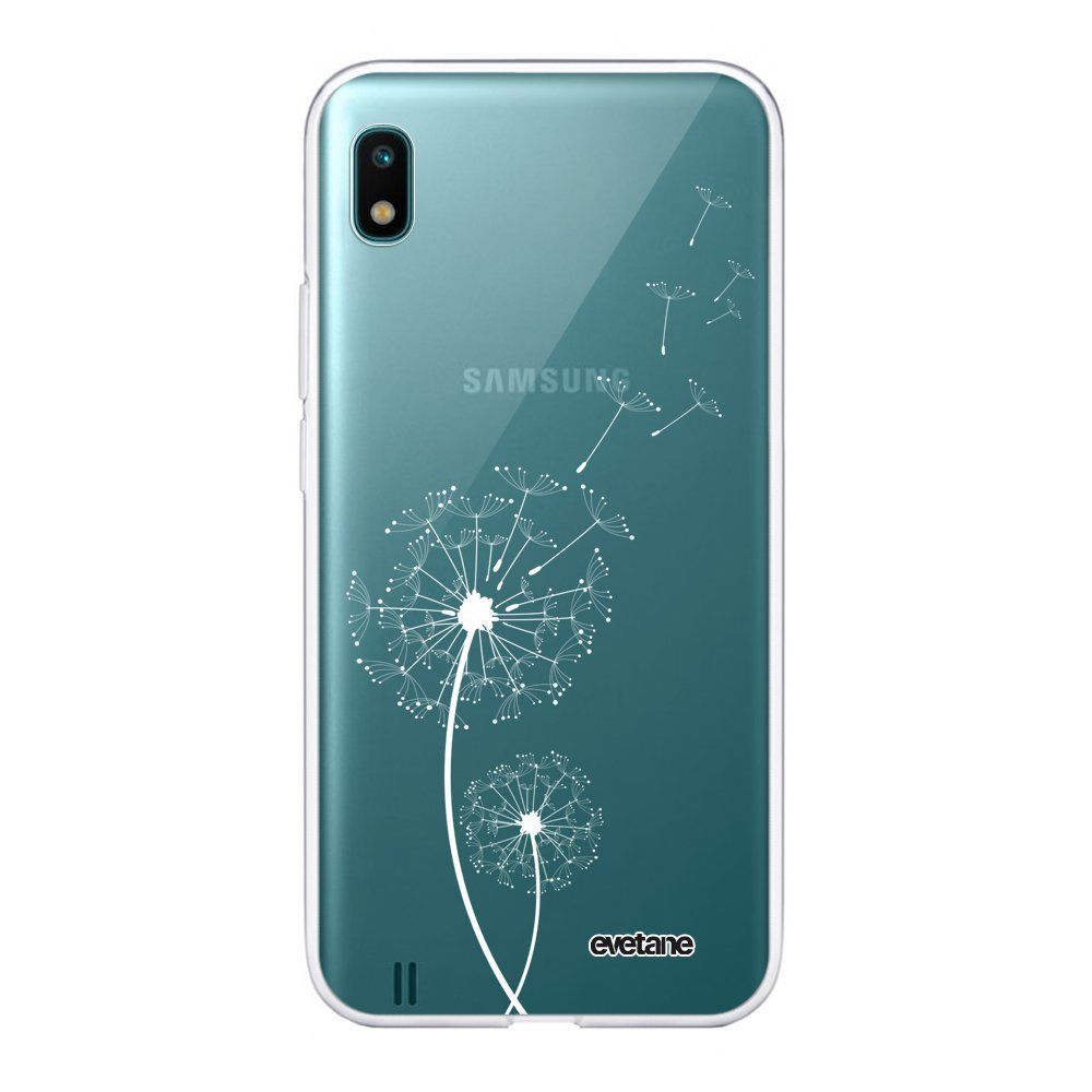 Evetane - Coque Samsung Galaxy A10 souple transparente Pissenlit blanc Motif Ecriture Tendance Evetane. - Coque, étui smartphone