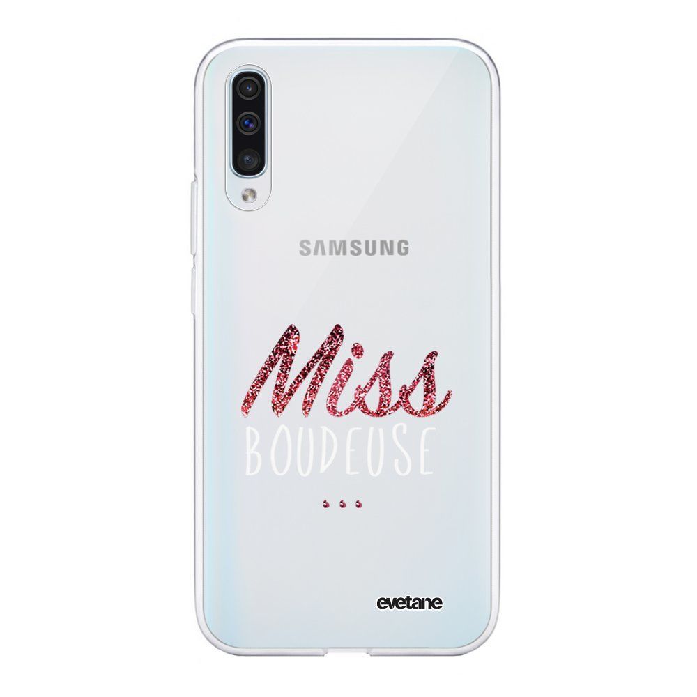 Evetane - Coque Samsung Galaxy A50 souple transparente Miss Boudeuse Motif Ecriture Tendance Evetane. - Coque, étui smartphone