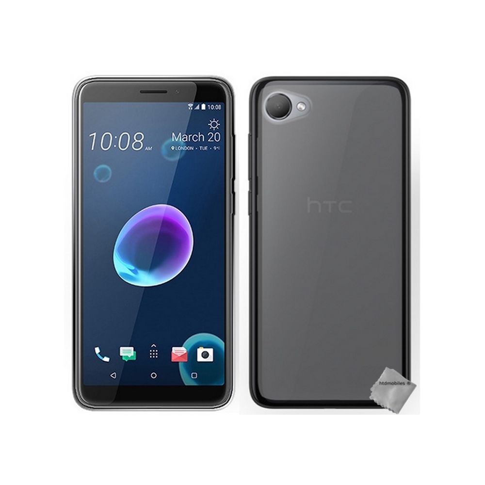 Htdmobiles - Housse etui coque pochette silicone gel fine pour HTC Desire 12 + film ecran - GRIS - Autres accessoires smartphone
