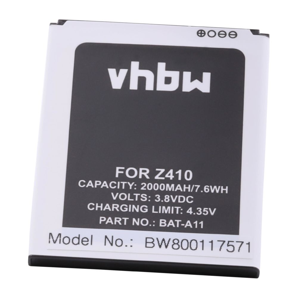 Vhbw - vhbw Li-Ion batterie 2000mAh (3.8V) pour téléphone portable mobil smartphone Acer TM01 - Batterie téléphone