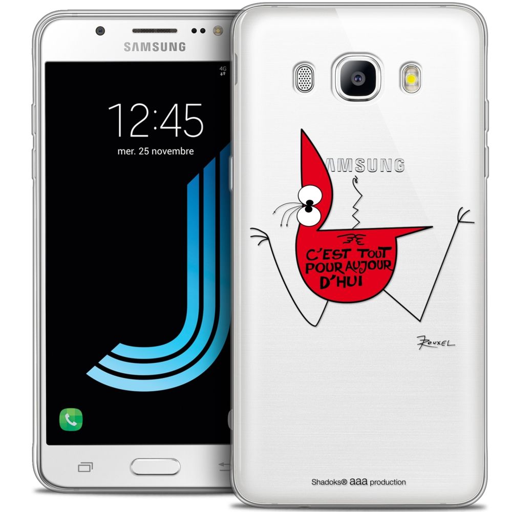 Caseink - Coque Housse Etui Samsung Galaxy J7 2016 (J710) [Crystal HD Collection Les Shadoks ? Design C'est Tout - Rigide - Ultra Fin - Imprimé en France] - Coque, étui smartphone