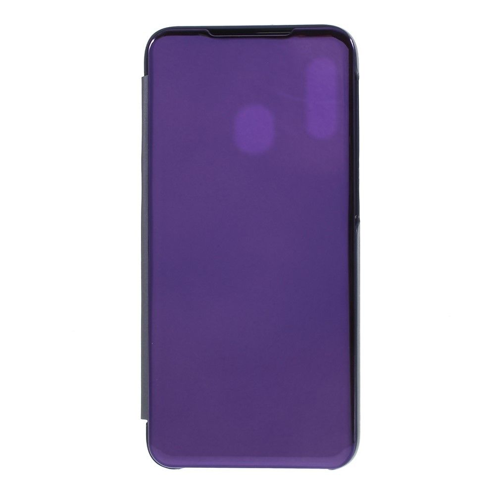 marque generique - Etui en PU + TPU surface de miroir de la fenêtre de vue bleu foncé pour votre Samsung Galaxy A20e - Coque, étui smartphone