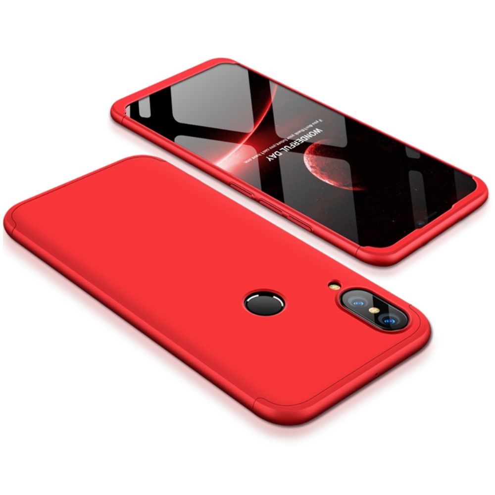 marque generique - Coque en TPU amovible mate trois pièces rouge pour votre Huawei P20 Lite/Nova 3E - Autres accessoires smartphone