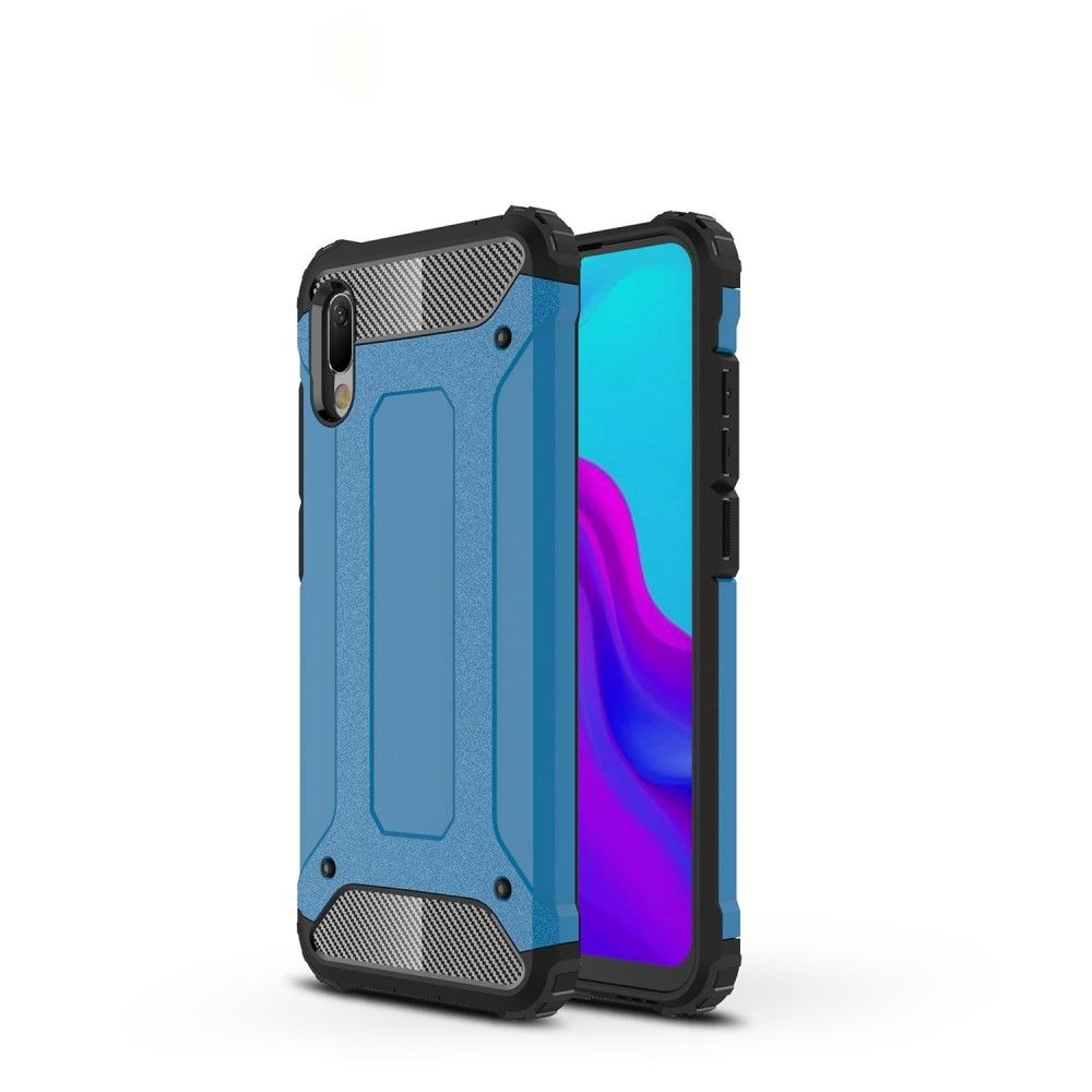 marque generique - Coque en TPU armure de protection hybride bleu clair pour votre Huawei Y6 Pro (2019) - Coque, étui smartphone