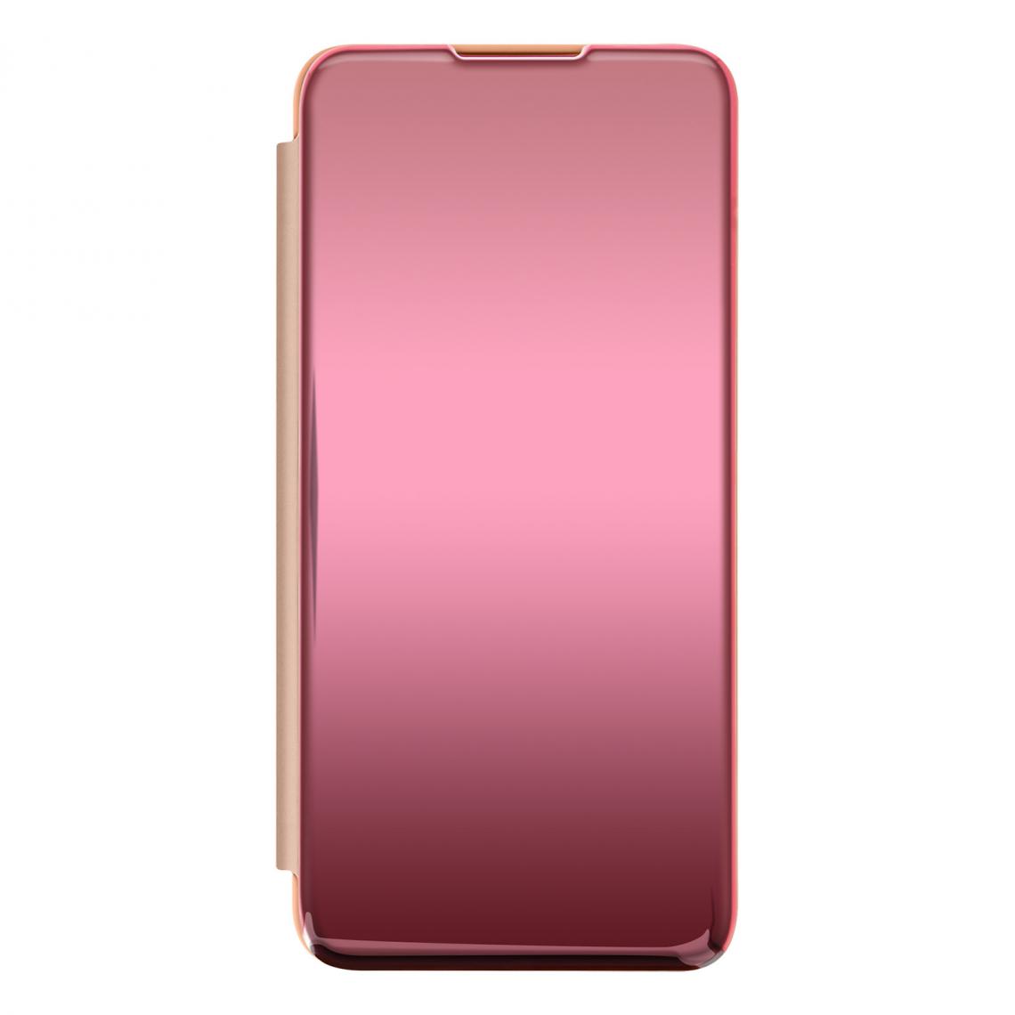 Avizar - Housse Samsung Galaxy A32 Clapet translucide Miroir Support Noir - Coque, étui smartphone