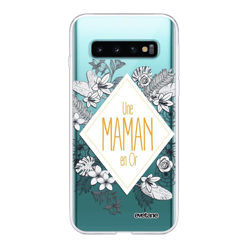 Evetane - Coque Samsung Galaxy S10 360 intégrale transparente Une Maman en or Ecriture Tendance Design Evetane. - Coque, étui smartphone