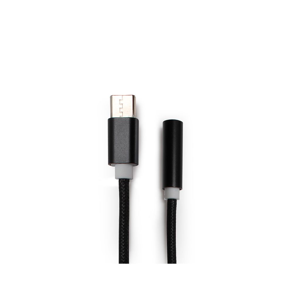 Mooov - Adaptateur USB-C mâle/ jack 3,5 mm fem. 0,13 m - noir - Support téléphone pour voiture