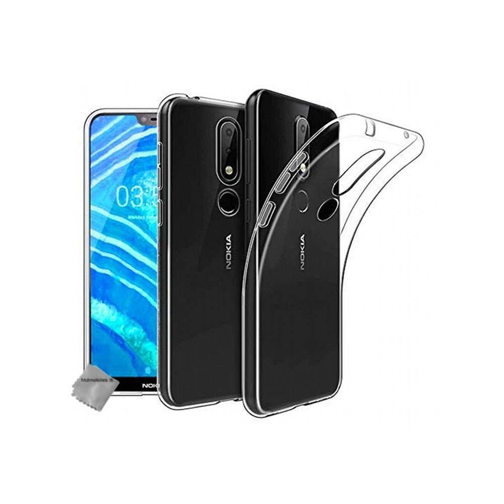 Htdmobiles - Housse etui coque silicone gel Nokia 3.1 Plus (2019) + verre trempe TRANSPARENT TPU - Autres accessoires smartphone