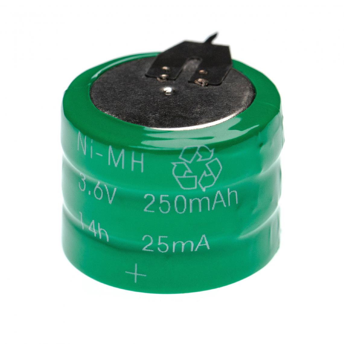 Vhbw - vhbw NiMH pile bouton de remplacement pour type V250H 250mAh 3,6V convient pour les batteries de modélisme etc. - Autre appareil de mesure