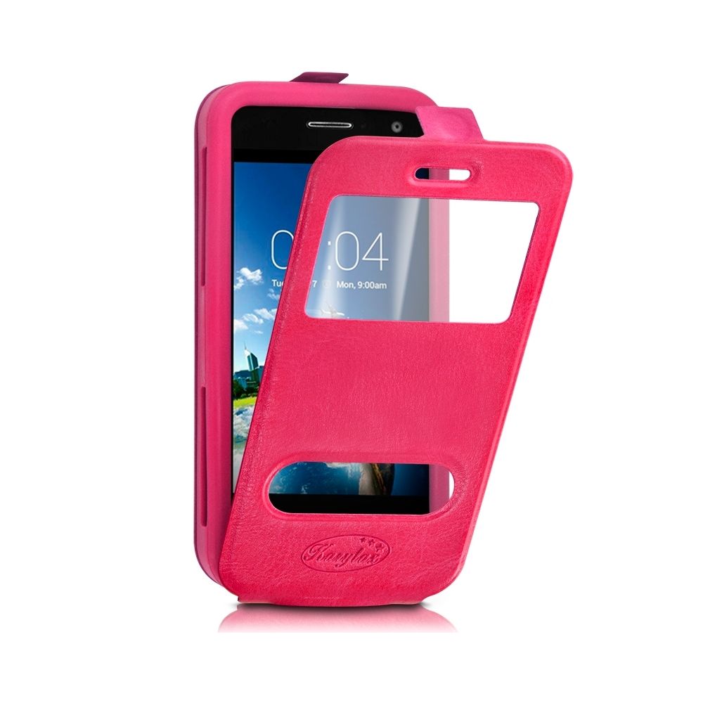 Karylax - Etui Coque Silicone S-View Couleur rose fushia Universel XS pour Kazam Trooper 2 4.0 - Autres accessoires smartphone