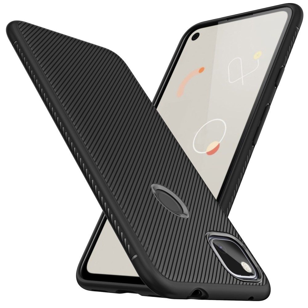 Generic - Coque en TPU sergé noir pour votre Google Pixel 4A - Coque, étui smartphone