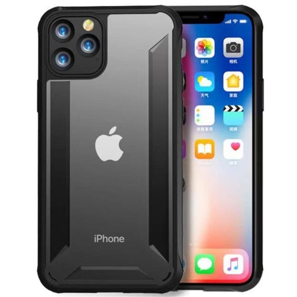 Wewoo - Coque Rigide Pour iPhone 11 Pro PC + TPU Antichoc Noir - Coque, étui smartphone