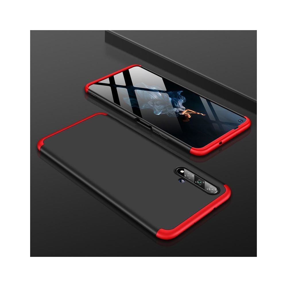 Wewoo - Coque Rigide PC trois étapes d'épissage à couverture complète pour Huawei Honor 20 noir rouge - Coque, étui smartphone