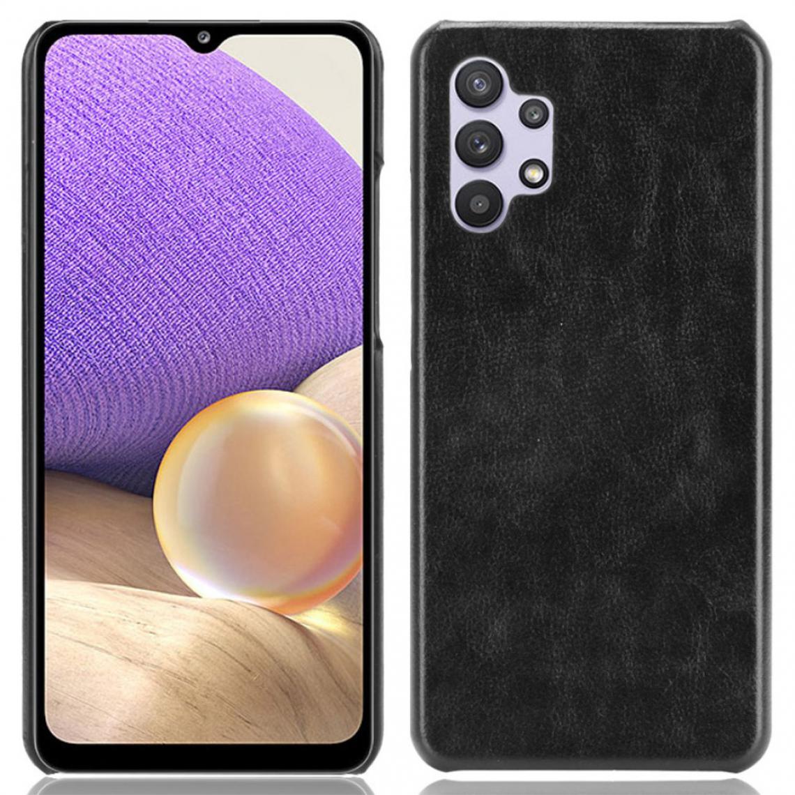 Other - Coque en TPU + PU Texture Litchi noir pour votre Samsung Galaxy A32 4G (EU Version) - Coque, étui smartphone