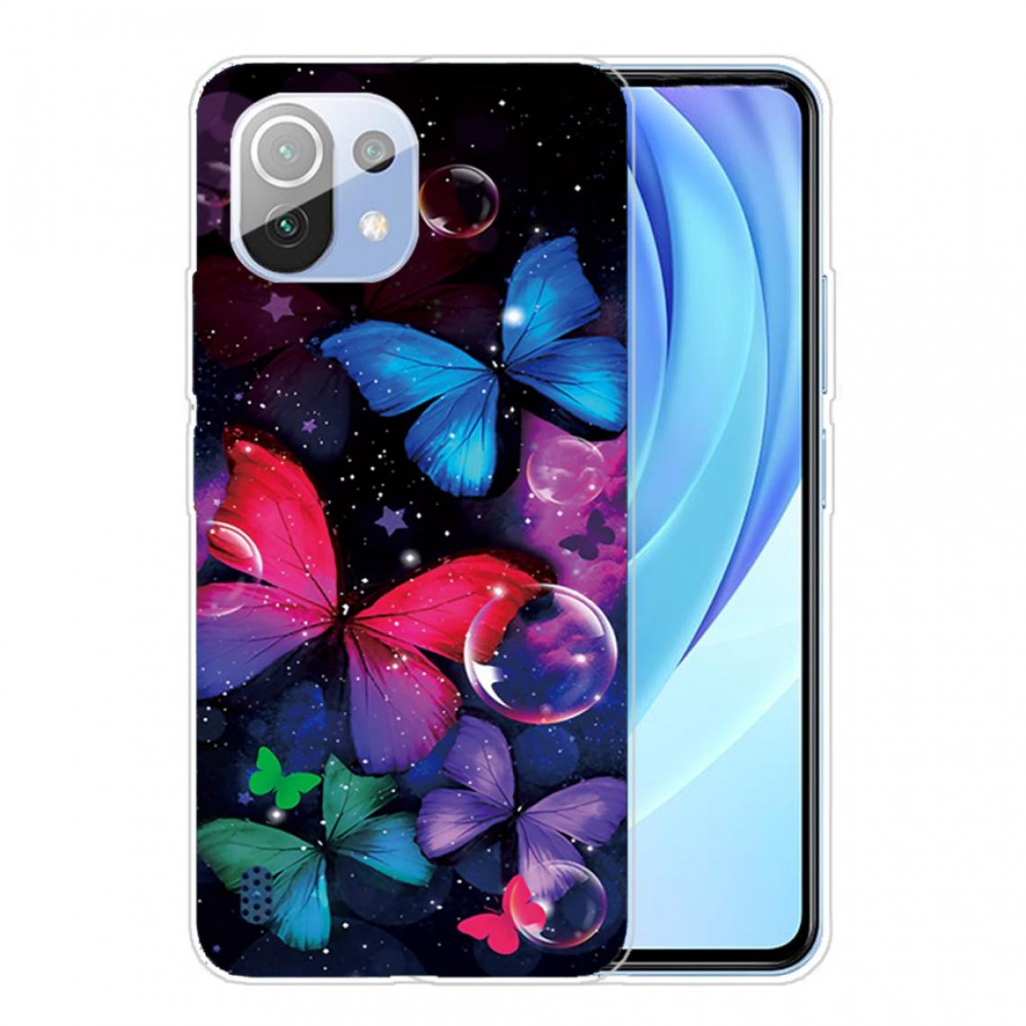 Other - Coque en TPU Impression de motifs souple papillon coloré pour votre Xiaomi Mi 11 Lite 4G/5G - Coque, étui smartphone