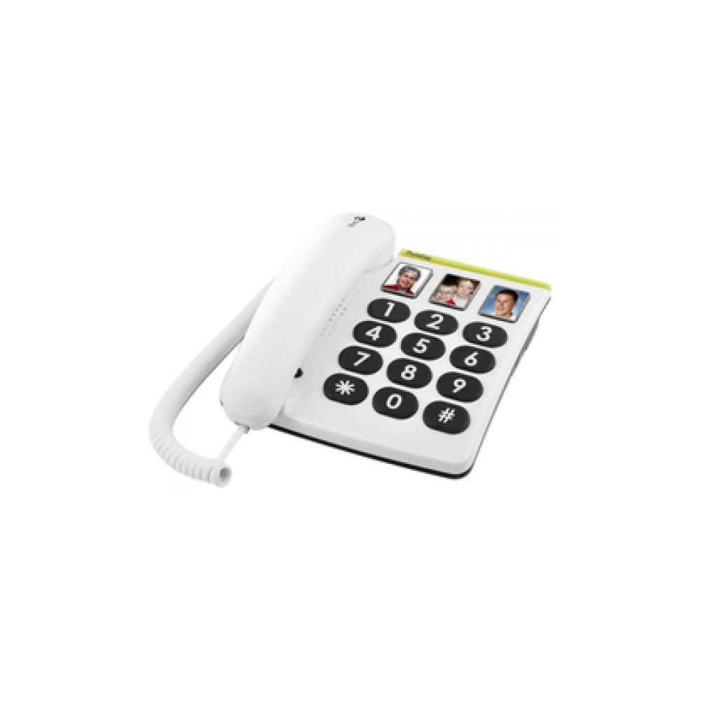 Doro - doro Großtastentelefon PhoneEasy 331ph weiß - Téléphone fixe filaire