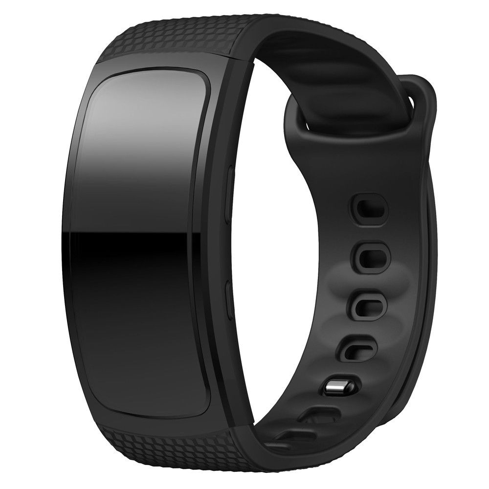 Wewoo - Bracelet pour montre connectée en silicone Samsung Gear Fit2 SM-R360taille de la dragonne 150-213mm Noir - Bracelet connecté