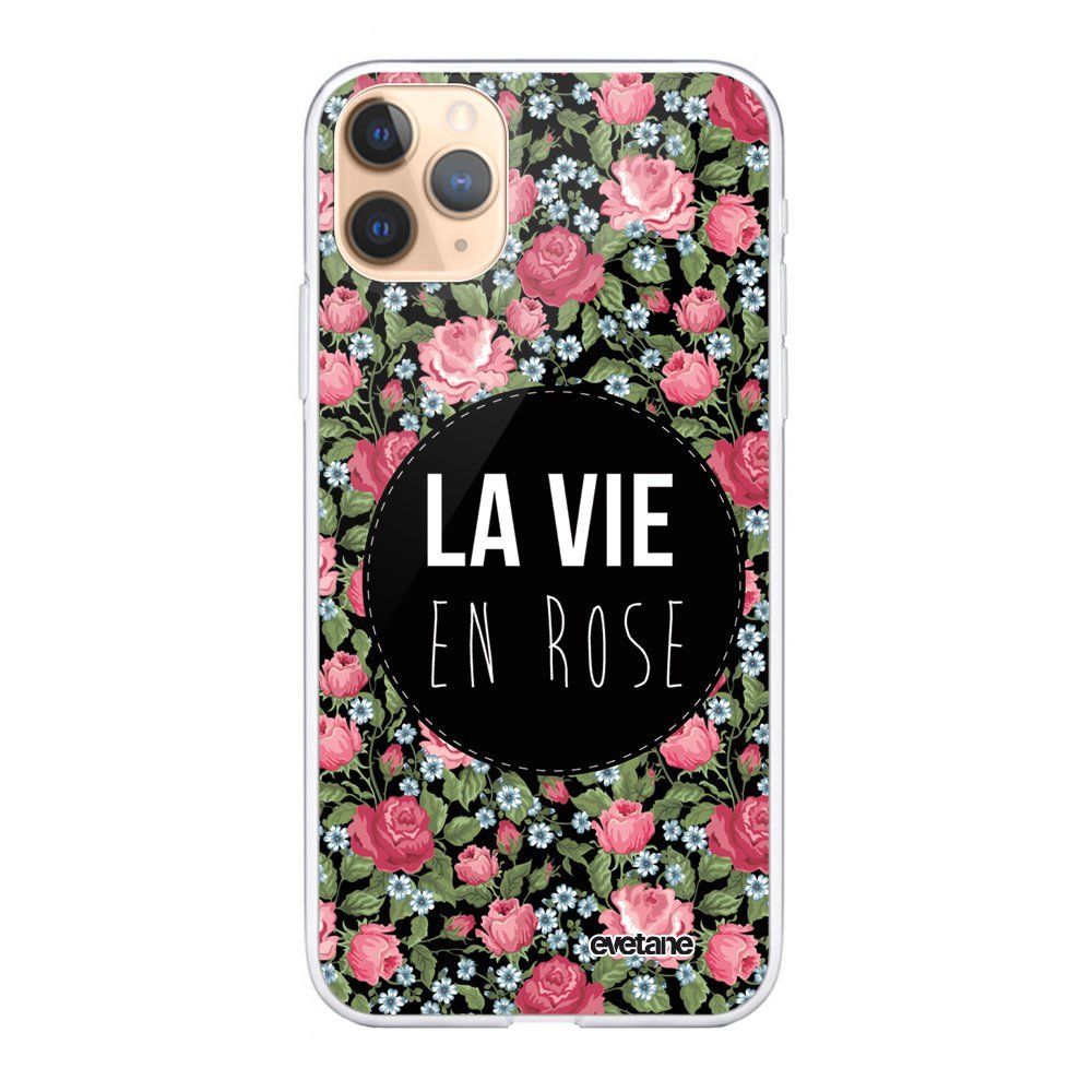 Evetane - Coque iPhone 11 Pro souple transparente La Vie en Rose Motif Ecriture Tendance Evetane. - Coque, étui smartphone
