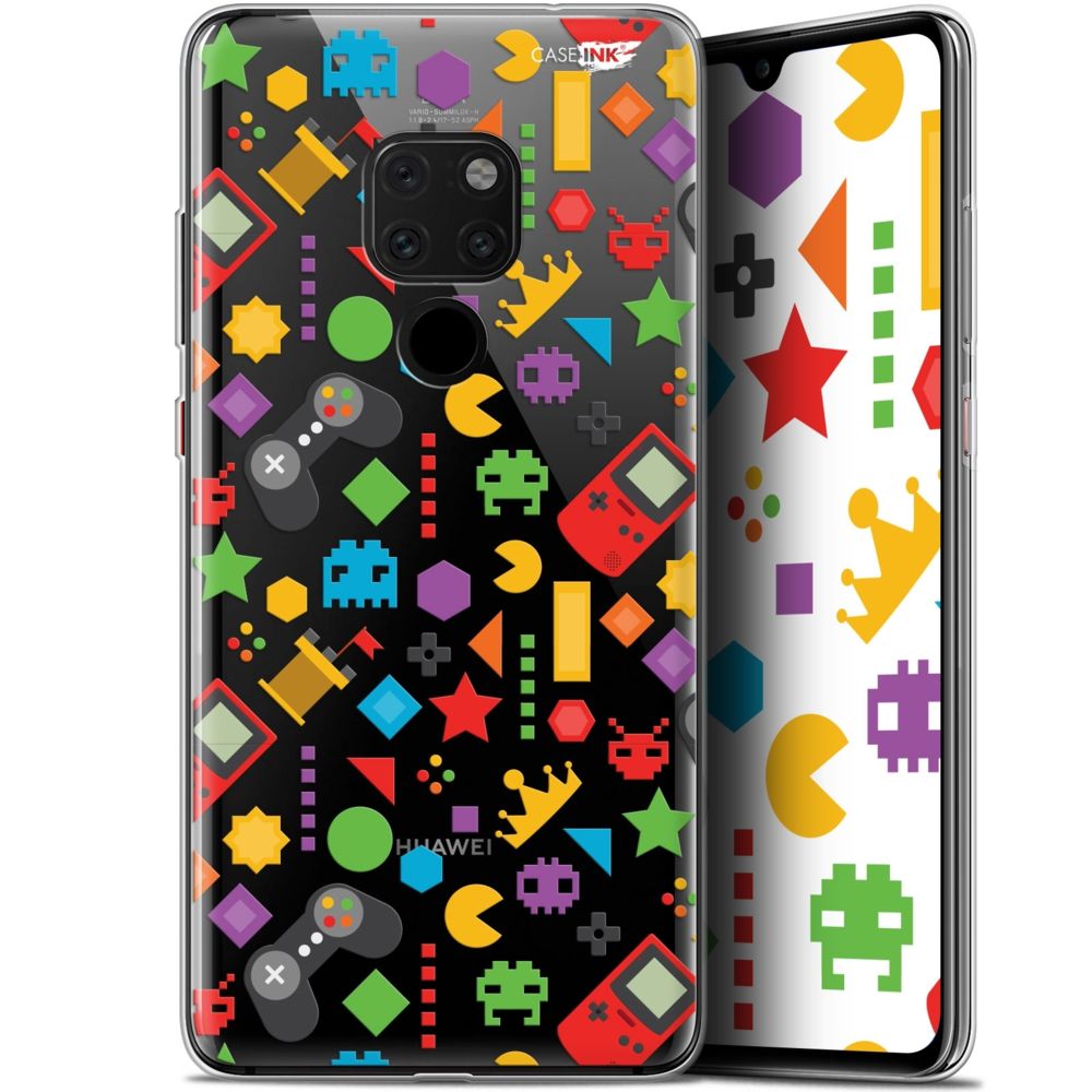 Caseink - Coque arrière Huawei Mate 20 (6.5 ) Crystal Gel HD [ Nouvelle Collection - Souple - Antichoc - Imprimé en France] PacMan - Coque, étui smartphone