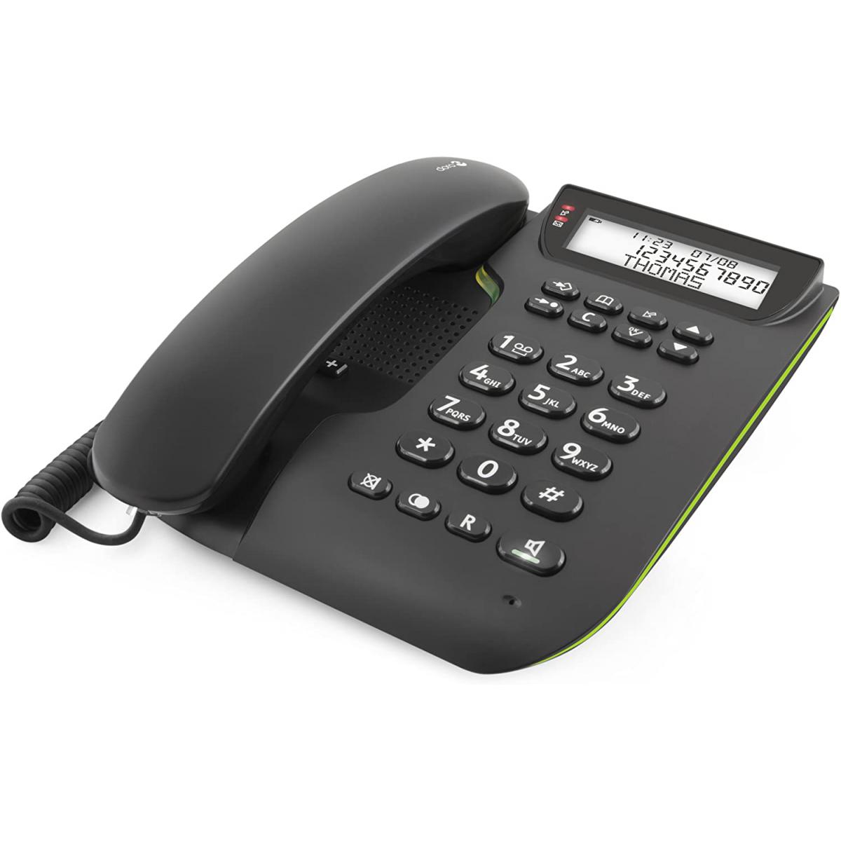 Doro - telephone fixe DECT avec écran noir - Téléphone fixe filaire