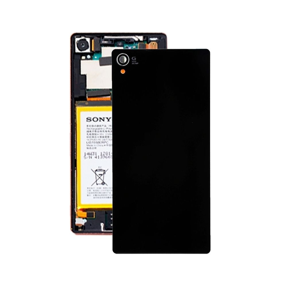 Wewoo - Coque arrière noir pour Sony Xperia Z3 / D6653 Couverture arrière en verre - Autres accessoires smartphone