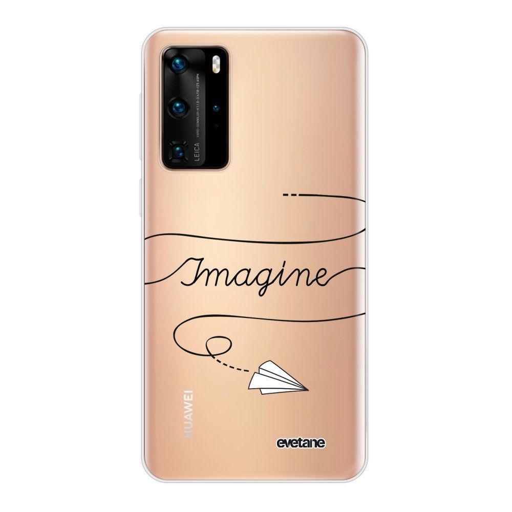 Evetane - Coque Huawei P40 Pro souple transparente Imagine Motif Ecriture Tendance Evetane - Coque, étui smartphone