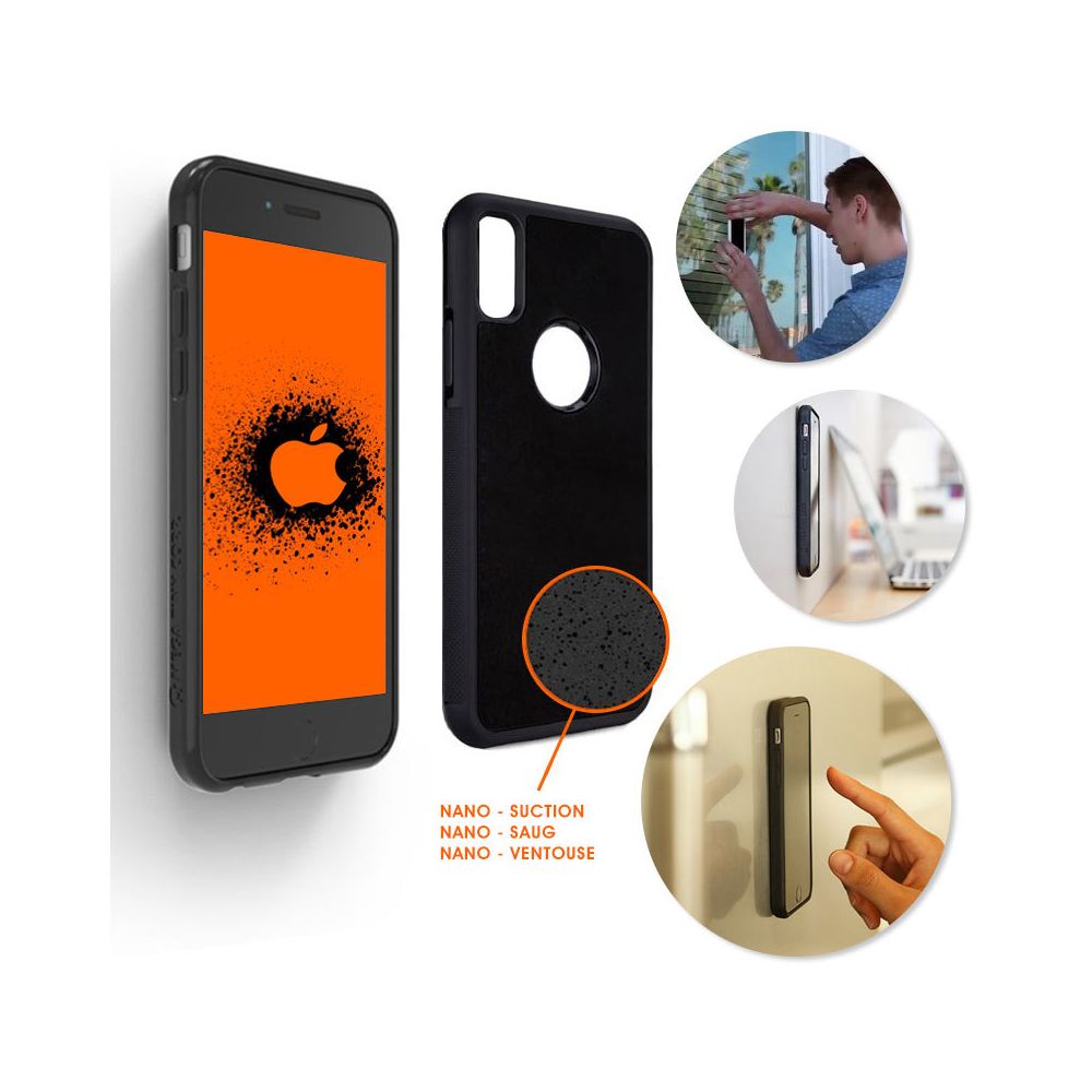 Shop Story - Coque Anti-gravité pour iPhone 6+ / 6S+ avec Nano Ventouse pour une Adhérence sur Surfaces Lisses - Coque, étui smartphone