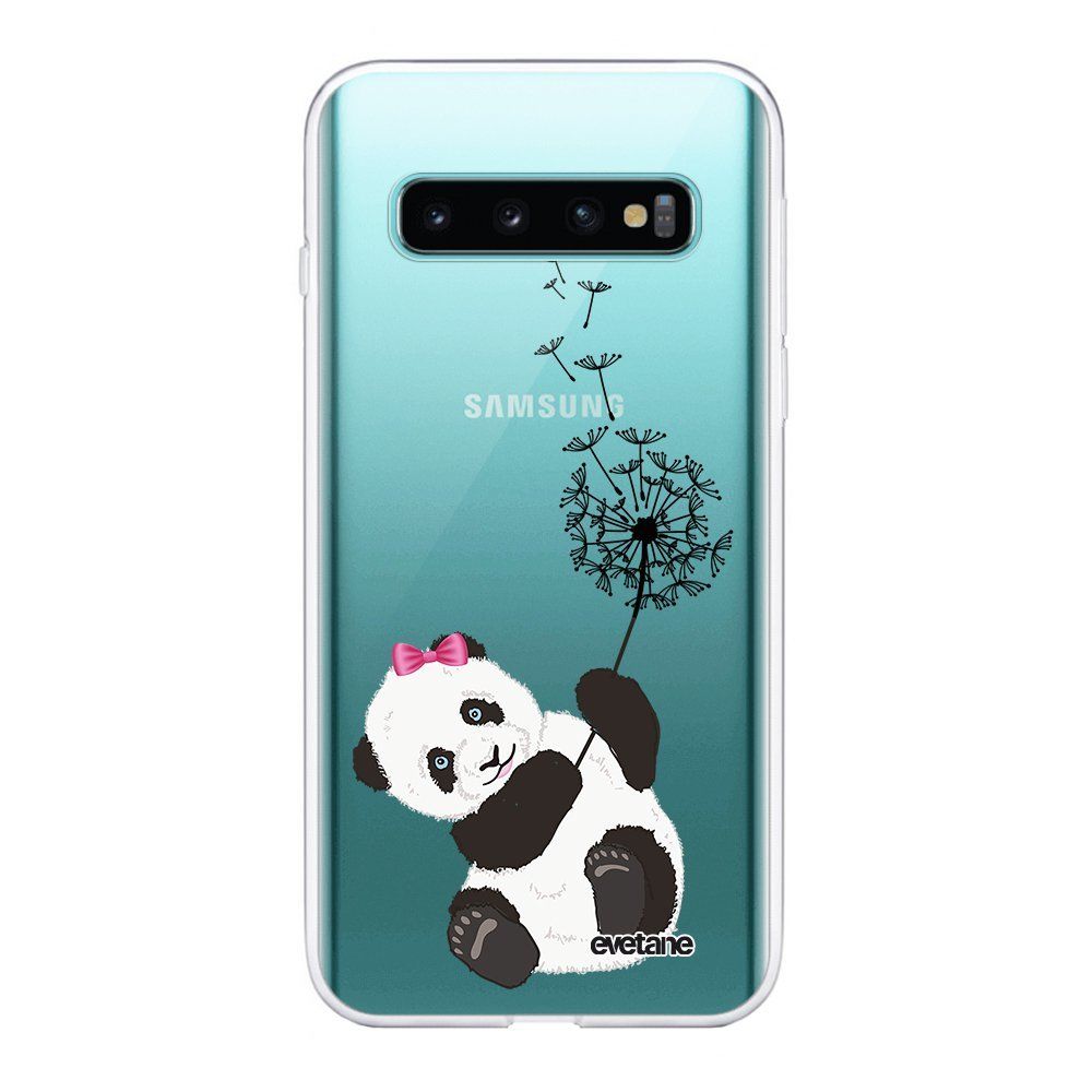 Evetane - Coque Samsung Galaxy S10 Plus 360 intégrale transparente Panda Pissenlit Ecriture Tendance Design Evetane. - Coque, étui smartphone