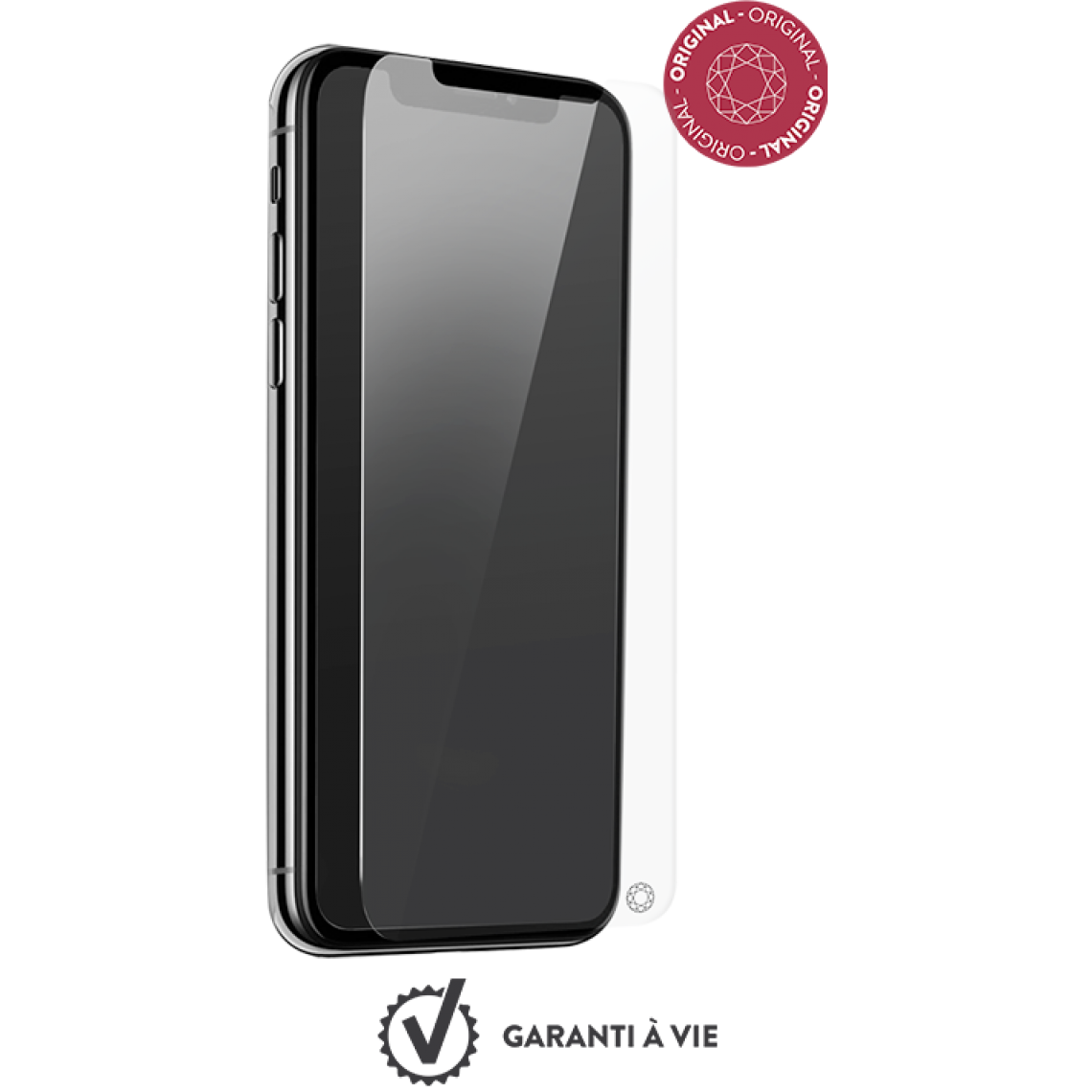 Force Glass - Pack de 5 Protège écrans Original Garanti à vie en Verre organique pour iPhone 11 Force Glass - Protection écran smartphone